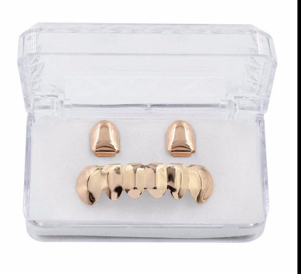 Grillz Luxo Cravejado ICE - com Molde de Silicone para ajustar aos dentes - ICE BRO JOIAS