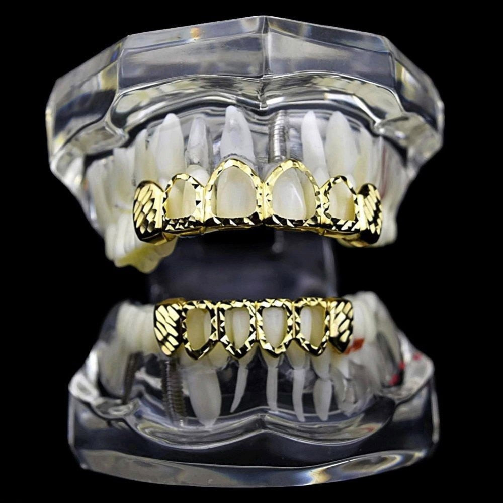 Grillz Luxo Cravejado ICE - com Molde de Silicone para ajustar aos dentes - ICE BRO JOIAS