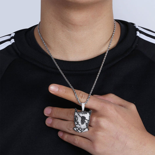 Pingente Type Lil Uzi Vert Ice Cravejado com Corrente de Brinde - ICE BRO JOIAS