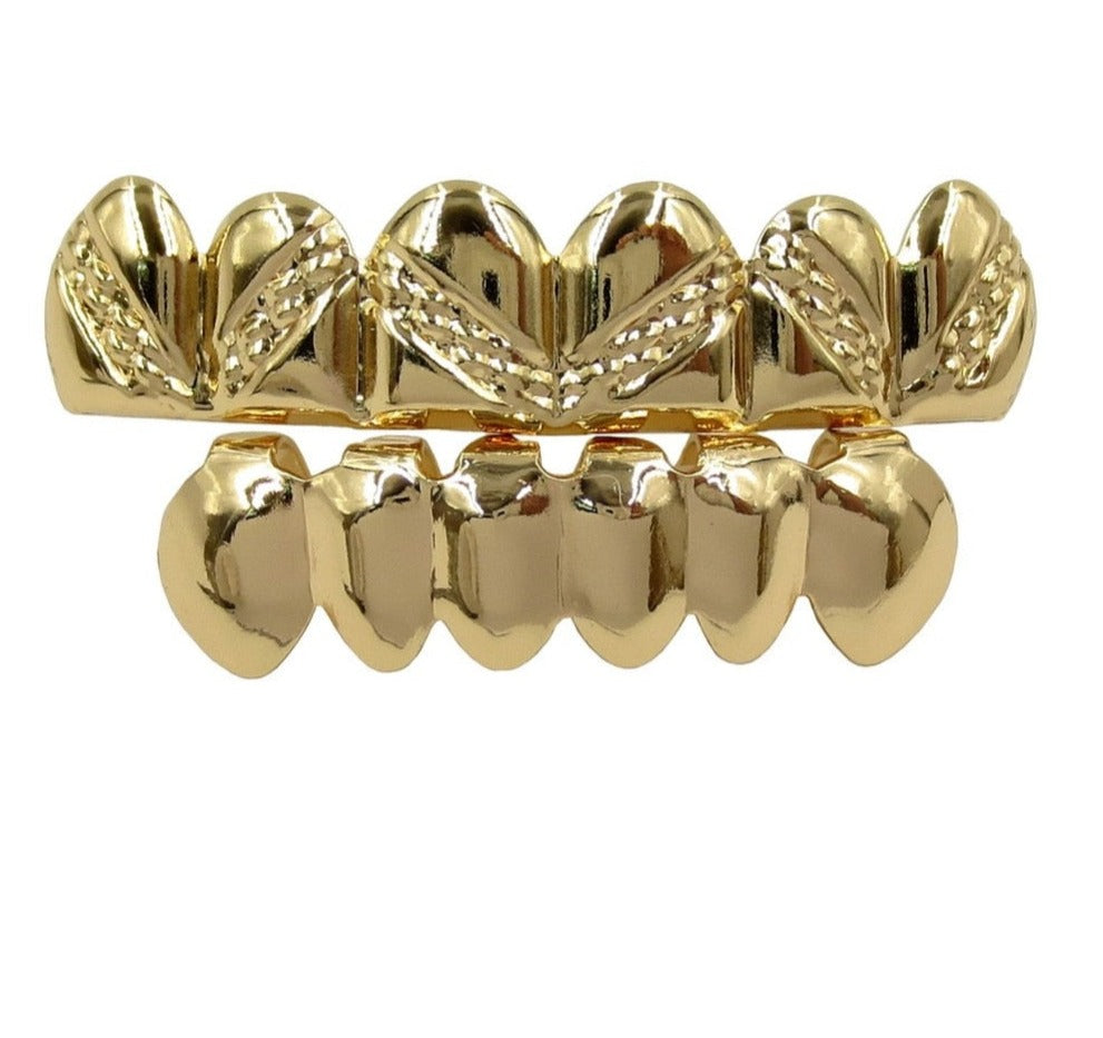 Grillz Luxo Cravejado ICE - com Molde de Silicone para ajustar aos dentes - ICE BRO JOIAS