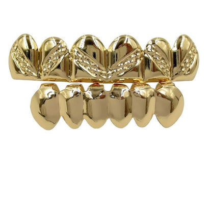 Grillz Luxo Cravejado ICE - com Molde de Silicone para ajustar aos dentes - ICE BRO JOIAS