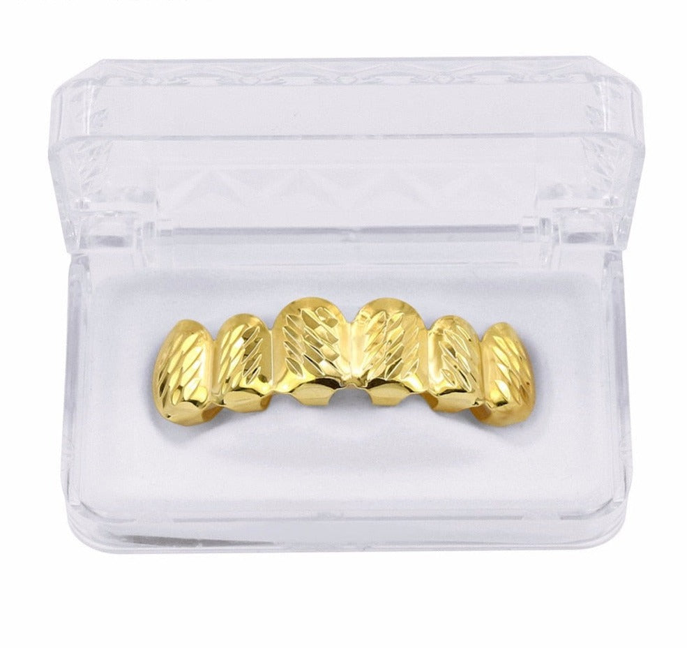 Grillz Luxo Cravejado ICE - com Molde de Silicone para ajustar aos dentes - ICE BRO JOIAS