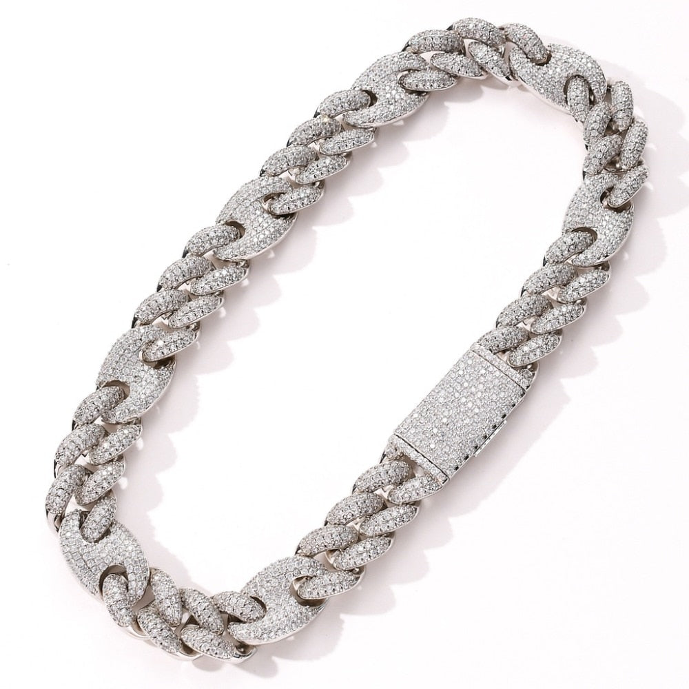 Corrente Cuban 20mm Cravejada ICE - Peça Premium (resistente à água) - ICE BRO JOIAS
