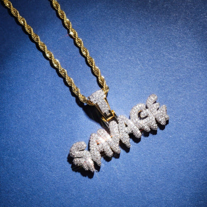 Pingente Premium estilo Rapper 21 Savage com Corrente de brinde - ICE BRO JOIAS