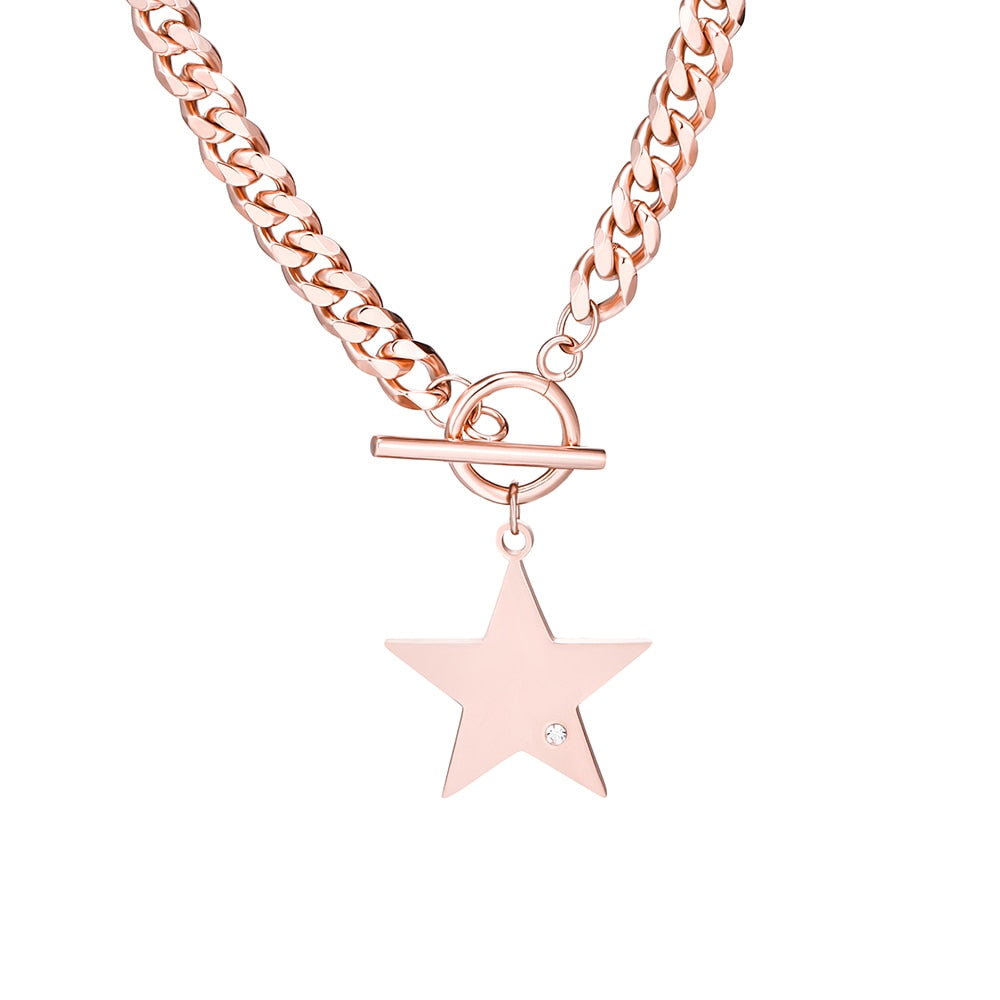 Corrente com Pingente de Estrela elegante - ICE BRO JOIAS