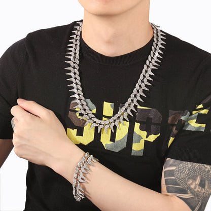 Corrente e Pulseira Spiked Ice - Neon - ICE BRO JOIAS