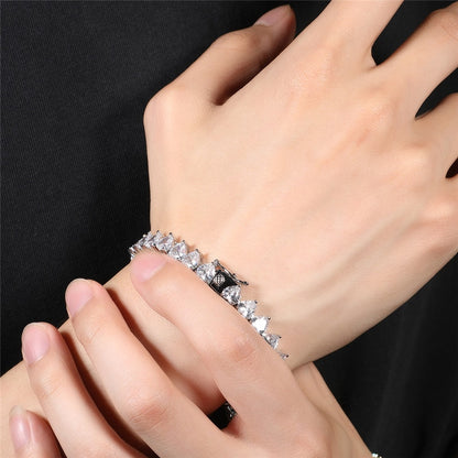 Pulseira Riviera Coração - Peça Premium (resistente à água) - ICE BRO JOIAS