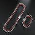 Kit Ice Colorido 2 peças - Corrente Prong de 15mm + Pulseira Prong de 15mm - ICE BRO JOIAS