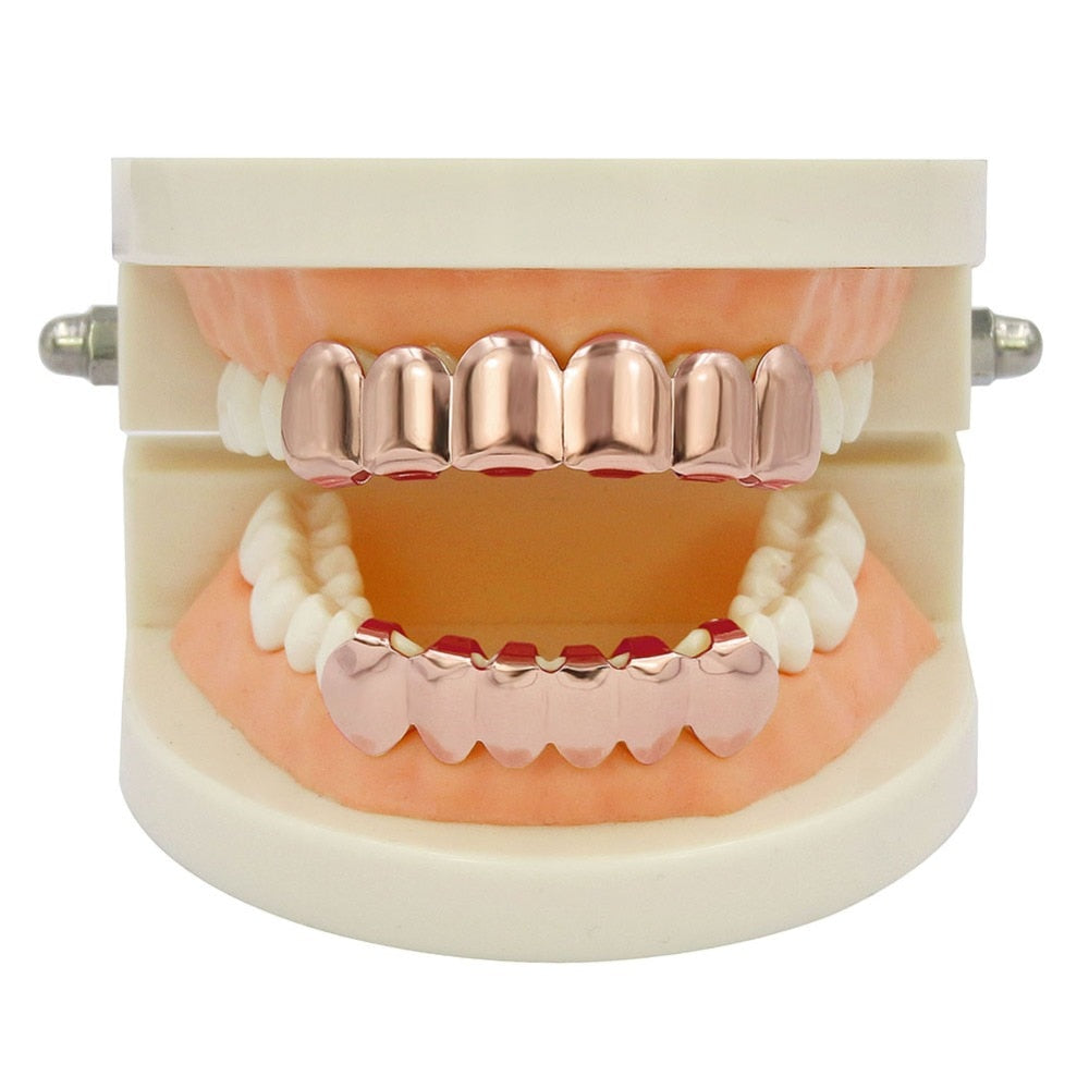 Grillz Luxo Cravejado ICE - com Molde de Silicone para ajustar - ICE BRO JOIAS