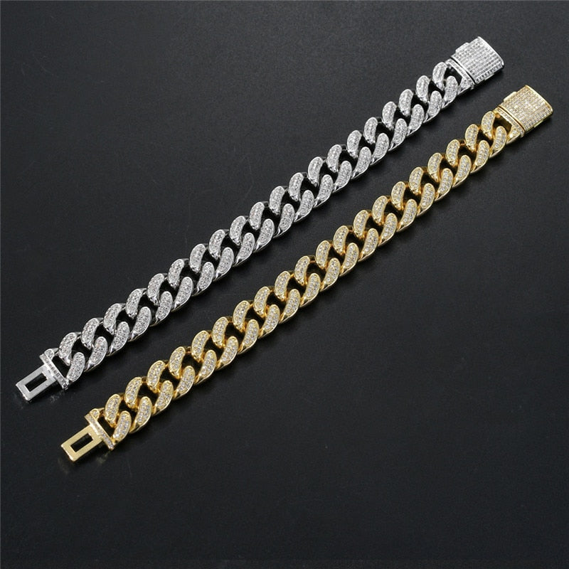 Pulseira Cuban 15mm - Peça Premium (resistente à água) - ICE BRO JOIAS