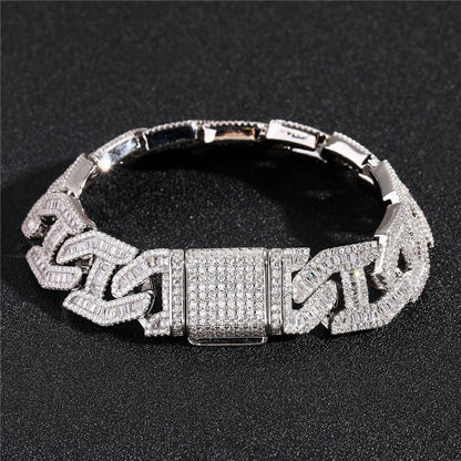 Pulseira Baguette 17mm - Peça Premium (resistente à água) - ICE BRO JOIAS