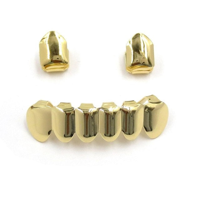 Grillz Luxo Cravejado ICE - com Molde de Silicone para ajustar aos dentes - ICE BRO JOIAS