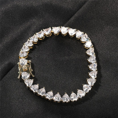 Pulseira Riviera Coração - Peça Premium (resistente à água) - ICE BRO JOIAS