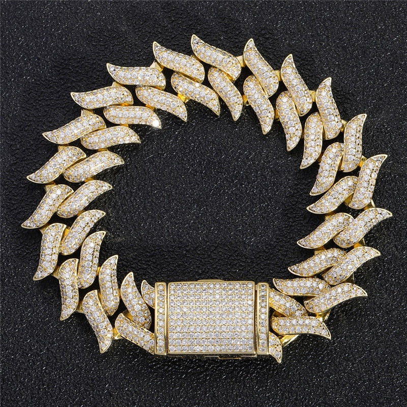 Pulseira Spiked 18mm - Peça Premium (resistente à água) - ICE BRO JOIAS