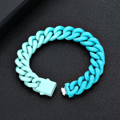 Pulseira 13mm Cuban Premium - Não é acrílico - 20cm - Peça Premium (resistente à água) - ICE BRO JOIAS
