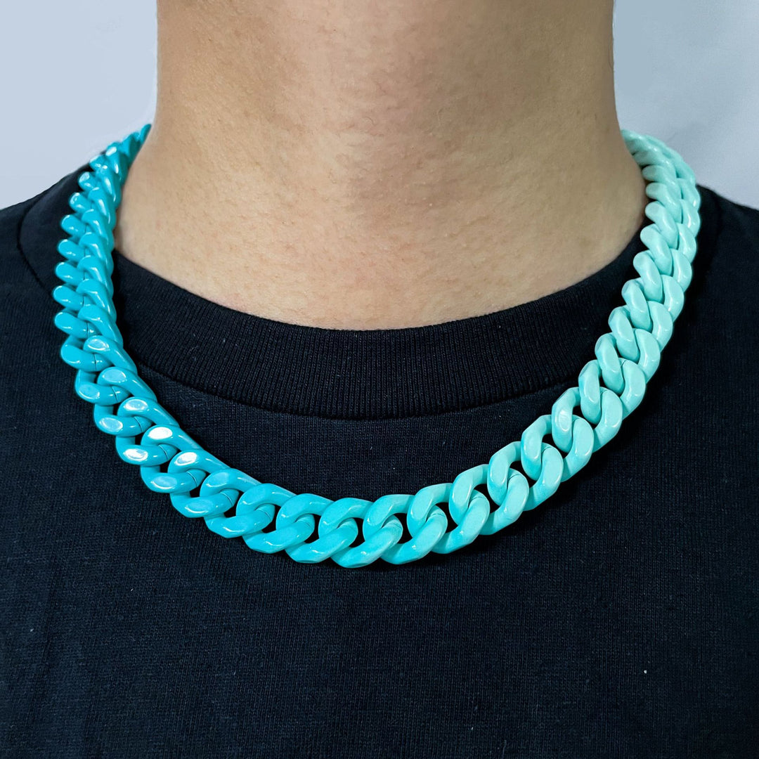 Corrente 13mm Cuban - Não é acrílico - Peça Premium (resistente à água) - 50cm - ICE BRO JOIAS