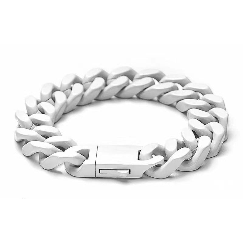 Pulseira Colorida 13mm Cuban Premium - Não é acrílico - 20cm - Peça Premium (resistente à água) - ICE BRO JOIAS