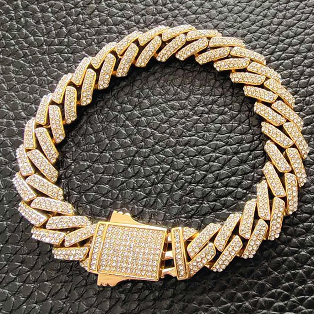Pulseira Prong 12mm, aço inoxidável, Linha Premium 1 ano de garantia - ICE BRO JOIAS