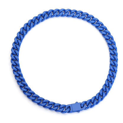 Corrente Colorida 13mm Cuban - Não é acrílico - Peça Premium (resistente à água) - 50cm - ICE BRO JOIAS