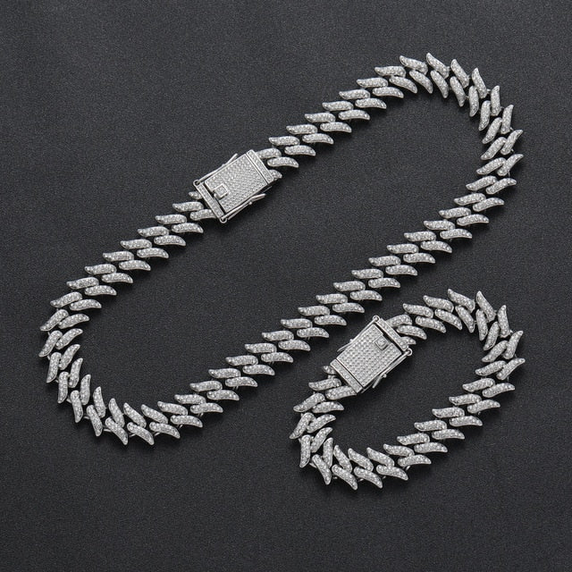Kit Thorn (13mm) e Pulseira Cravejado Ice - ICE BRO JOIAS
