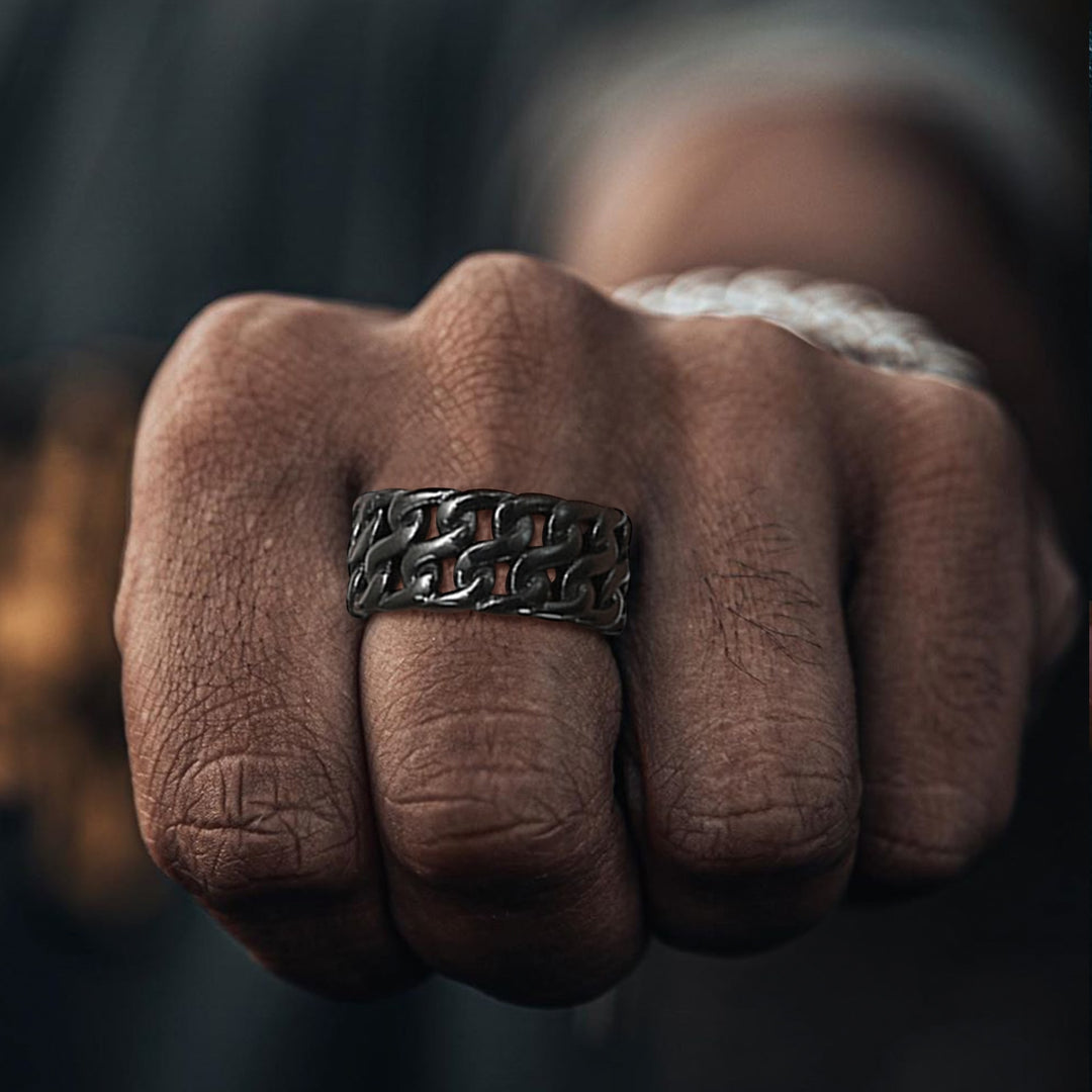 Anel Masculino Estilo Corrente - ICE BRO JOIAS