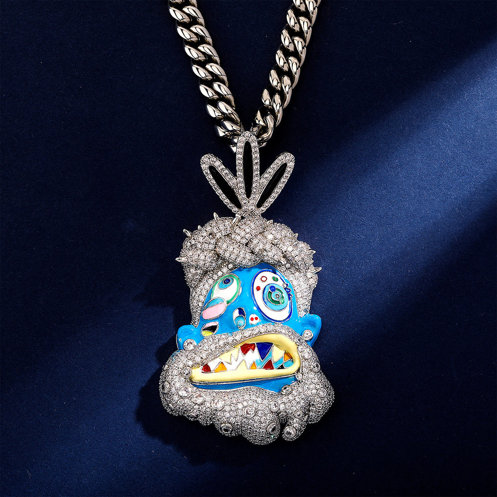 Pingente Utopia Dream Type Travis Scott Ice Cravejado - Peça Premium (resistente à água) - ICE BRO JOIAS