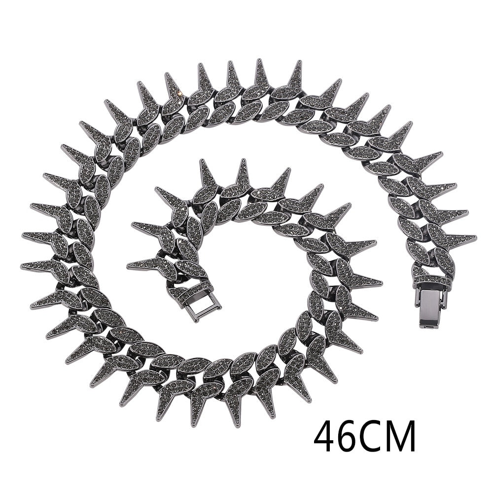 Corrente e Pulseira Spiked Ice - Neon - ICE BRO JOIAS