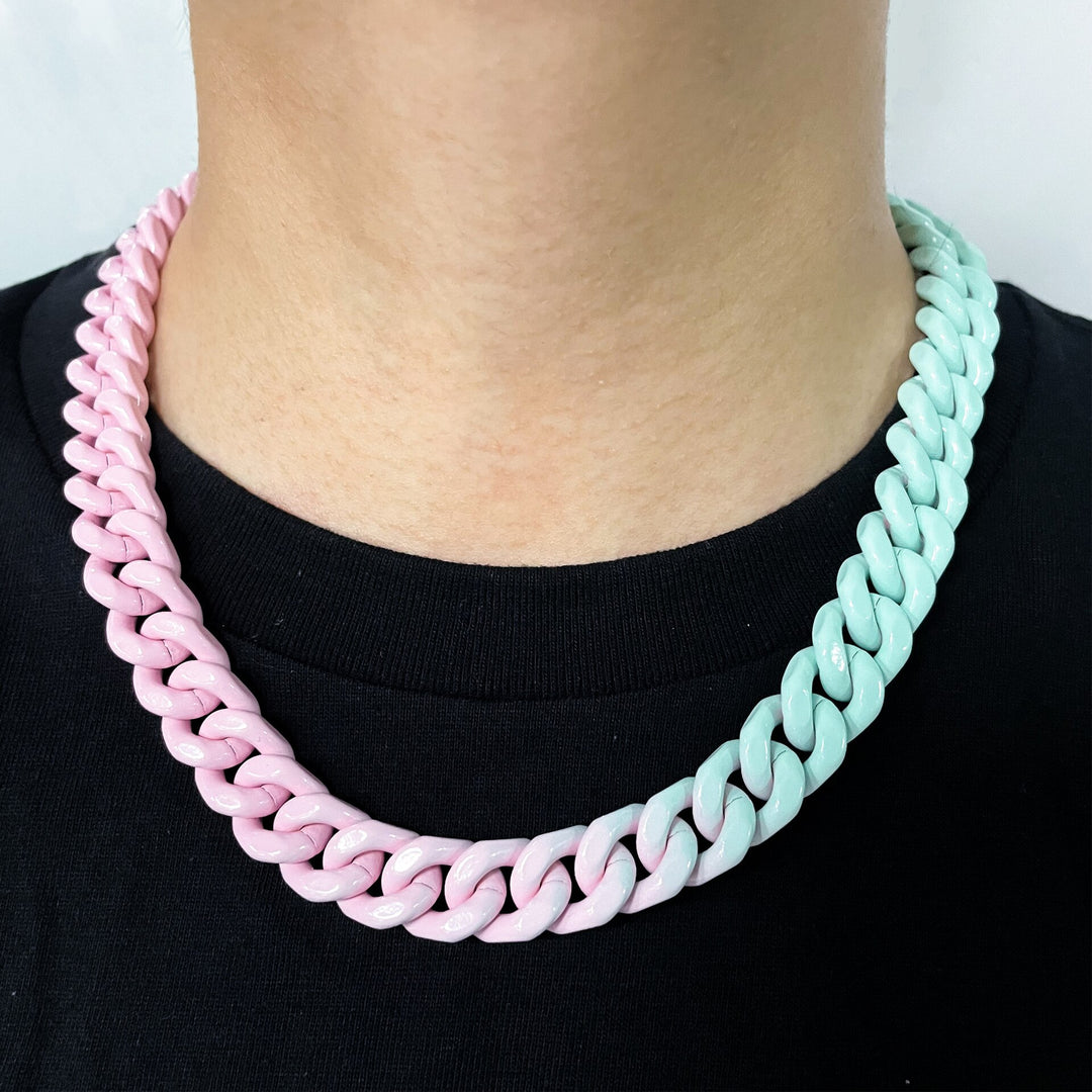 Corrente 13mm Cuban - Não é acrílico - Peça Premium (resistente à água) - 50cm - ICE BRO JOIAS