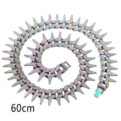 Corrente e Pulseira Spiked Ice - Neon - ICE BRO JOIAS