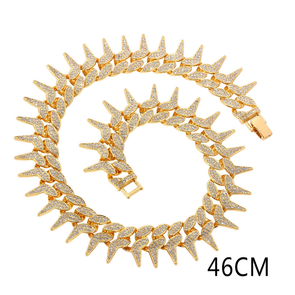 Corrente e Pulseira Spiked Ice - Neon - ICE BRO JOIAS