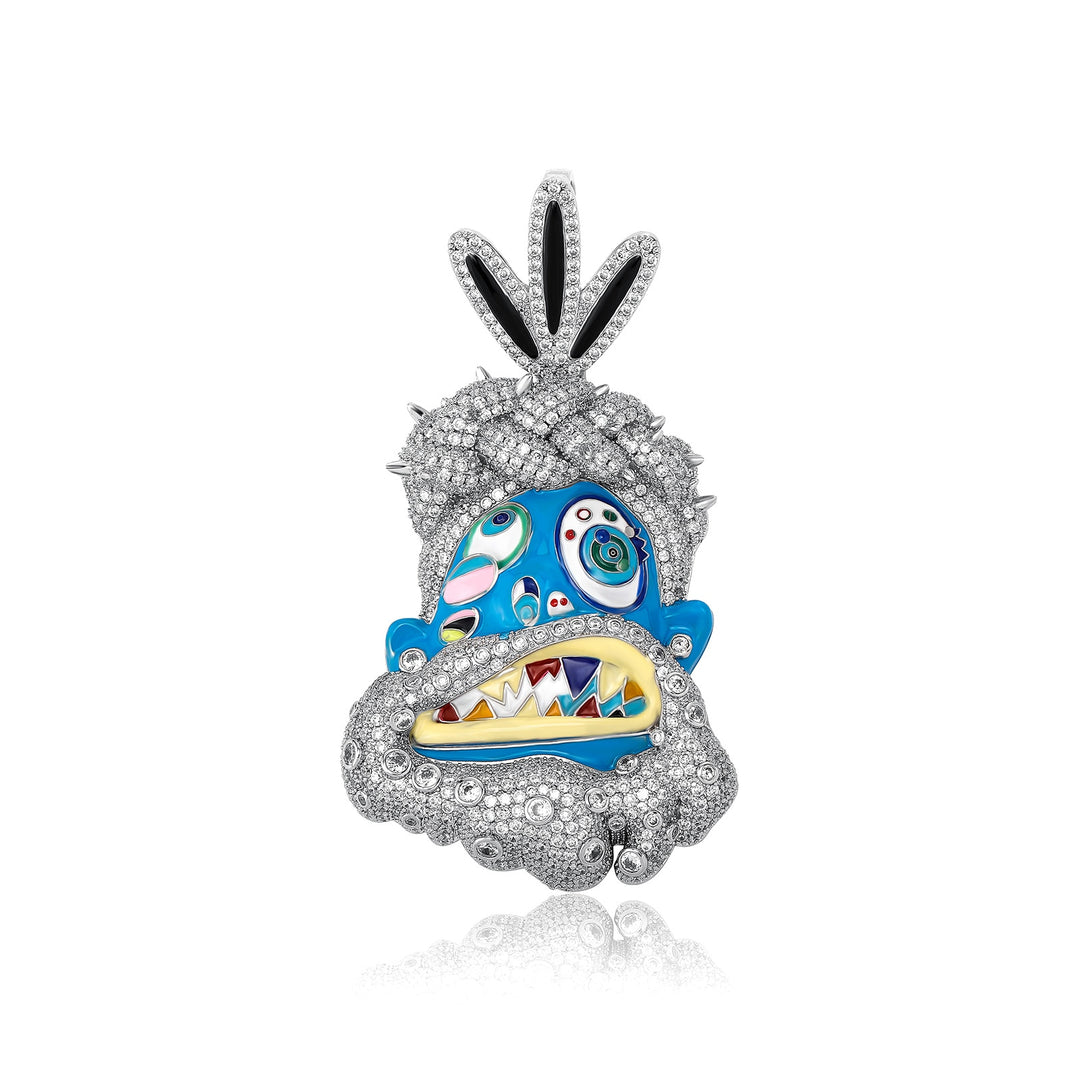 Pingente Utopia Dream Type Travis Scott Ice Cravejado - Peça Premium (resistente à água) - ICE BRO JOIAS