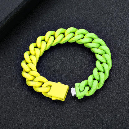 Pulseira 13mm Cuban Premium - Não é acrílico - 20cm - Peça Premium (resistente à água) - ICE BRO JOIAS