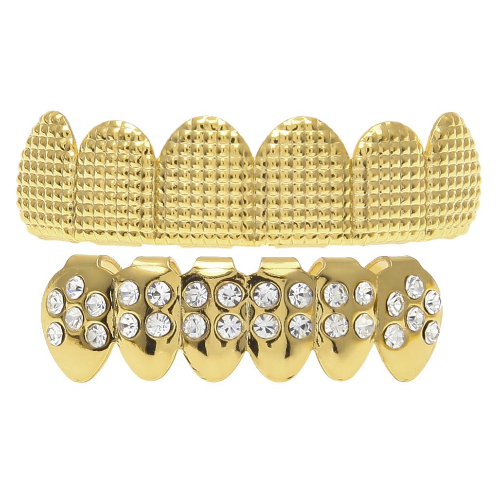 Grillz Luxo Cravejado ICE - com Molde de Silicone para ajustar aos dentes - ICE BRO JOIAS