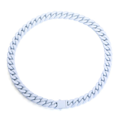 Corrente Colorida 13mm Cuban - Não é acrílico - Peça Premium (resistente à água) - 50cm - ICE BRO JOIAS