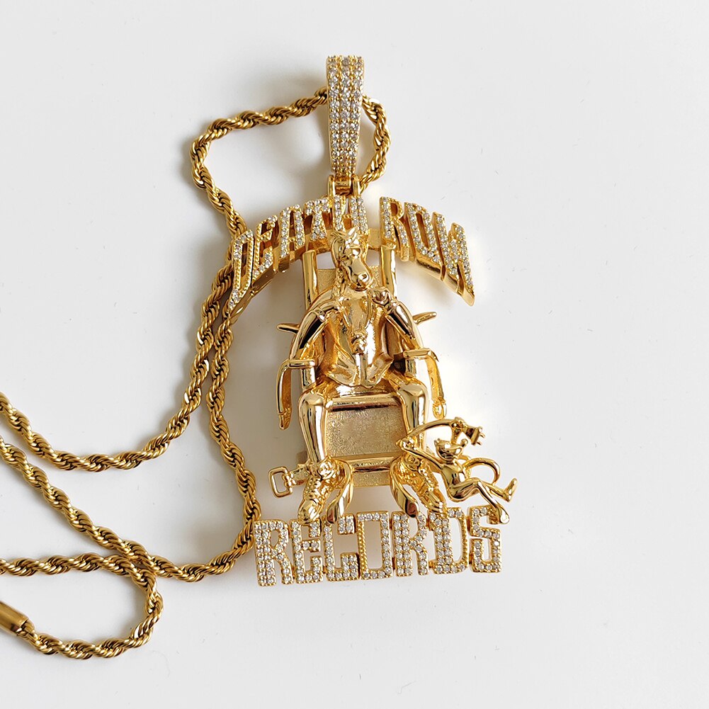 Pingente ICE Death Row Records - Peça Premium (resistente à água) - ICE BRO JOIAS