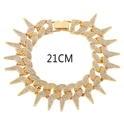 Corrente e Pulseira Spiked Ice - Neon - ICE BRO JOIAS