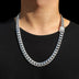 Kit 18K de 12mm - Corrente e Pulseira - Fecho Gaveta Cravejado - ICE BRO JOIAS