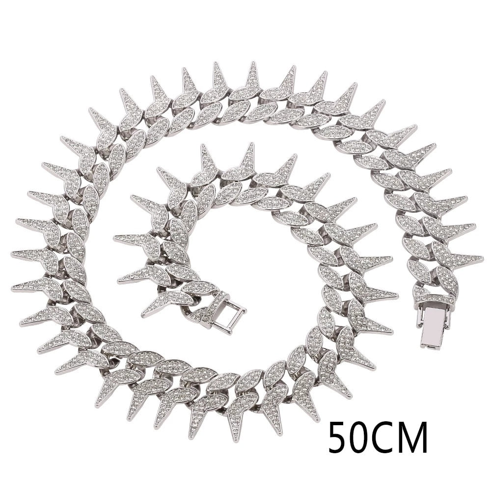 Corrente e Pulseira Spiked Ice - Neon - ICE BRO JOIAS