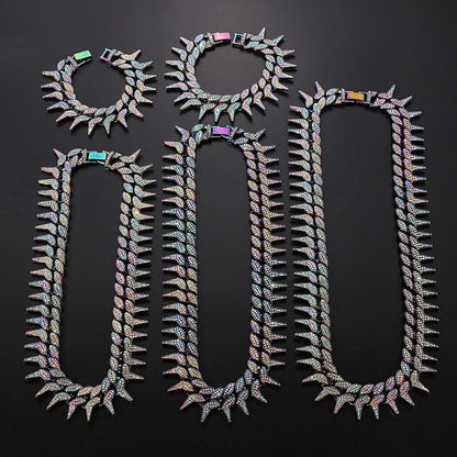 Corrente e Pulseira Spiked Ice - Neon - ICE BRO JOIAS