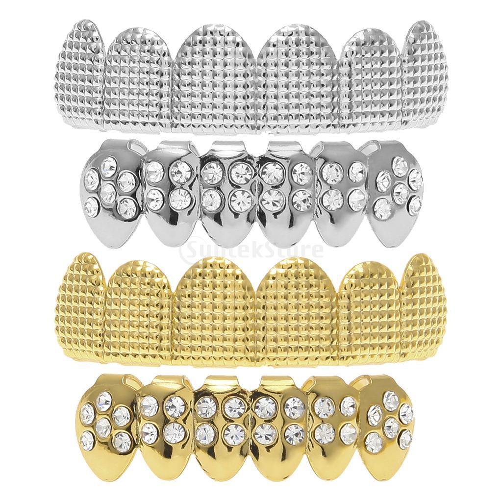 Grillz Luxo Cravejado ICE - com Molde de Silicone para ajustar aos dentes - ICE BRO JOIAS