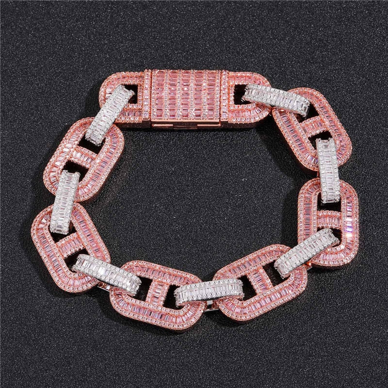 Pulseira Baguette 15mm - Peça Premium (resistente à água) - ICE BRO JOIAS