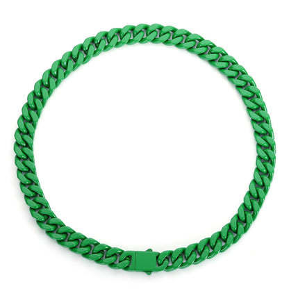 Corrente Colorida 13mm Cuban - Não é acrílico - Peça Premium (resistente à água) - 50cm - ICE BRO JOIAS