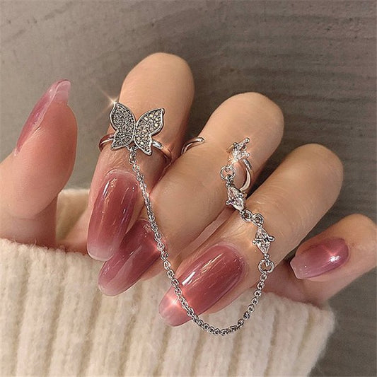 Conjunto Anéis de Borboletas - Várias opções - ICE BRO JOIAS