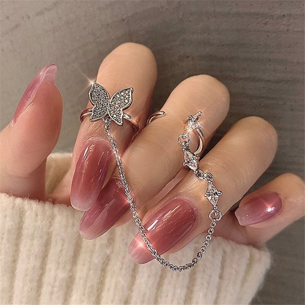 Conjunto Anéis de Borboletas - Várias opções - ICE BRO JOIAS