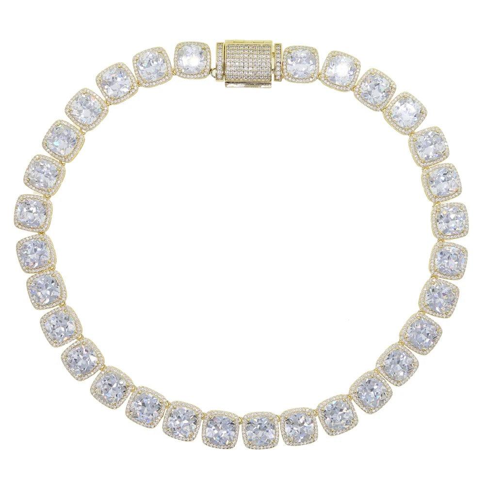 Corrente 13mm Riviera Cravejada ICE Baguette - Peça Premium (resistente à água) - ICE BRO JOIAS