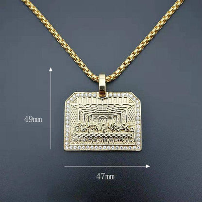 Pingente Última Ceia + Corrente Rope de brinde - ICE BRO JOIAS