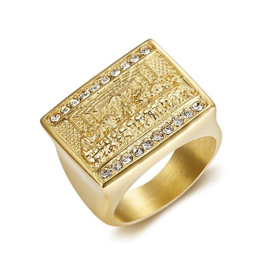 Anel Última Ceia 18k - ICE BRO JOIAS