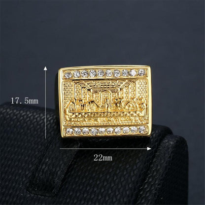 Anel Última Ceia 18k - ICE BRO JOIAS