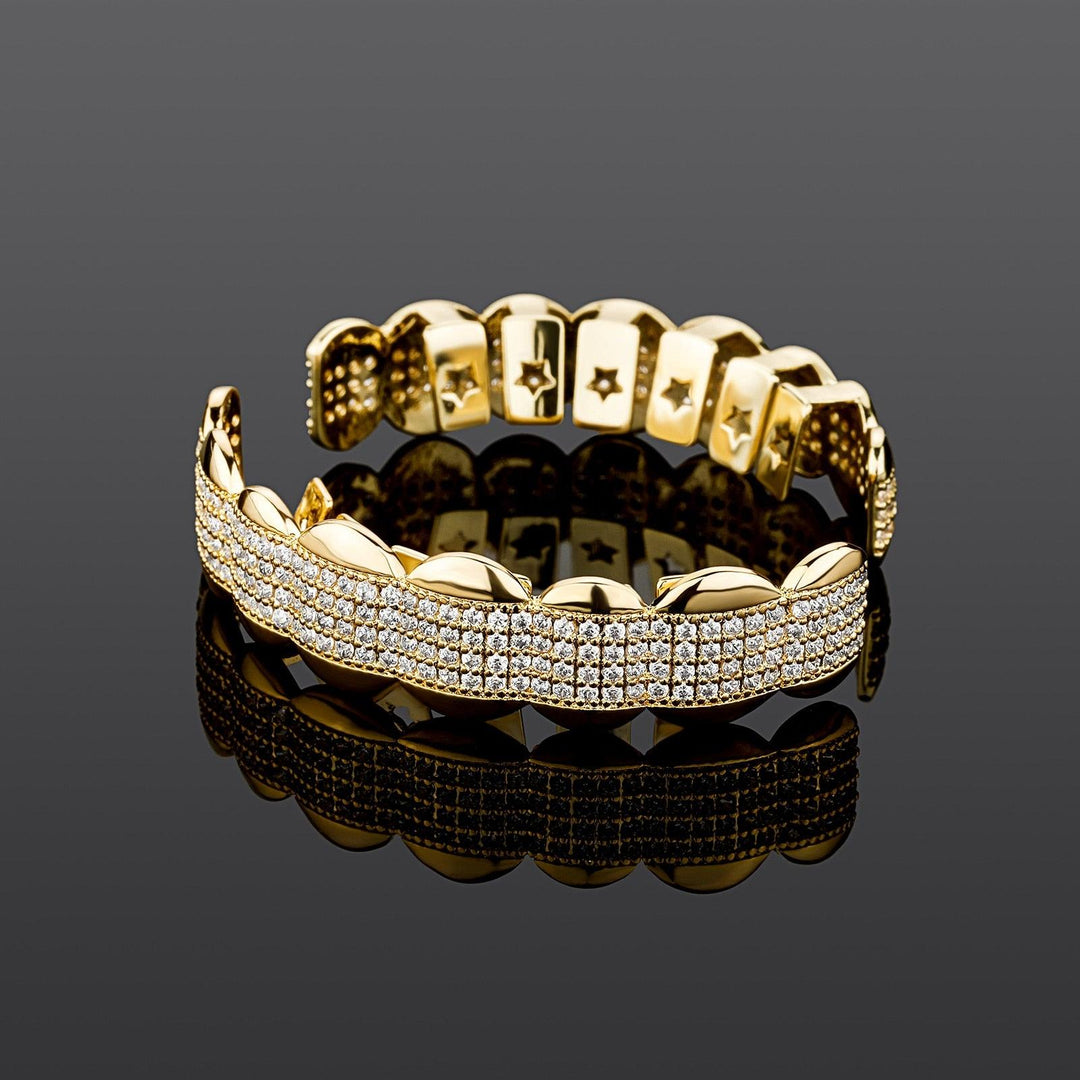 Grillz Luxo Cravejado - Tamanho Único (cima e baixo) - ICE BRO JOIAS