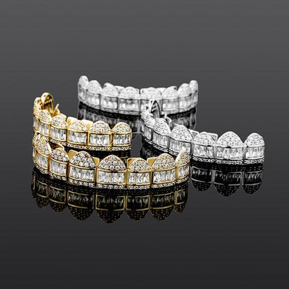 Grillz Luxo Cravejado - Tamanho Único (cima e baixo) - ICE BRO JOIAS